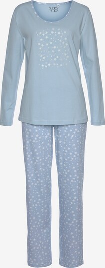 VIVANCE Pyjama 'Dreams' in hellblau / weiß, Produktansicht