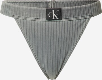 Calvin Klein Swimwear Bikini Bottoms in Grey: front