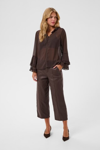 Chemisier 'CRFlouncy' Cream en marron