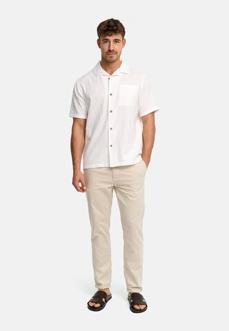 INDICODE JEANS Regular fit Overhemd 'Driller' in Wit