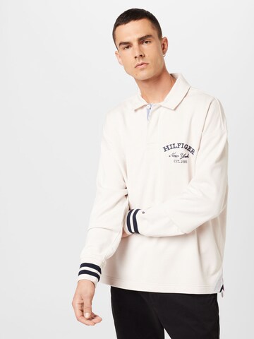 Sweat-shirt TOMMY HILFIGER en blanc : devant