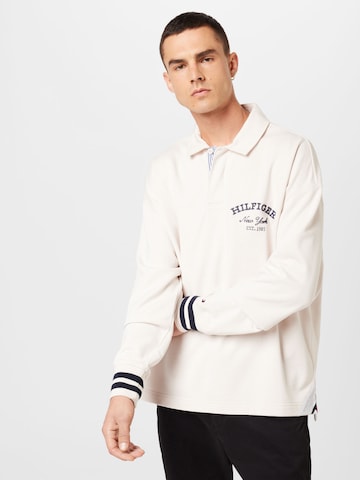 Sweat-shirt TOMMY HILFIGER en blanc : devant