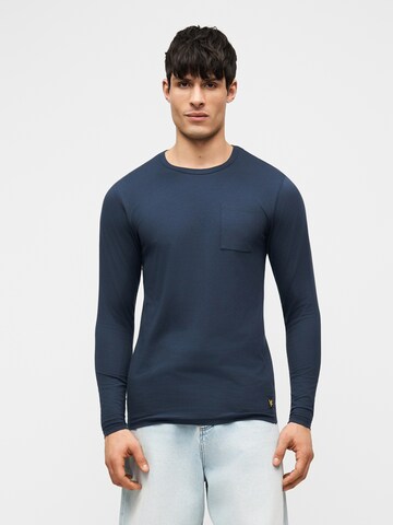 Maglietta di Lyle & Scott in blu: frontale