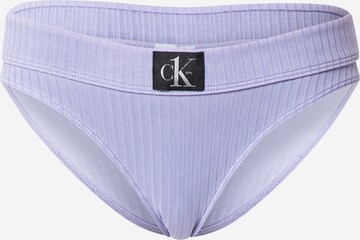 Calvin Klein Swimwear Bikini Bottoms in Blue: front