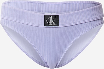 Calvin Klein Swimwear Bikini Bottoms in Blue: front