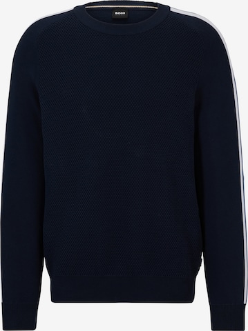 BOSS Green Pullover 'Pontevico' in Blau: predná strana