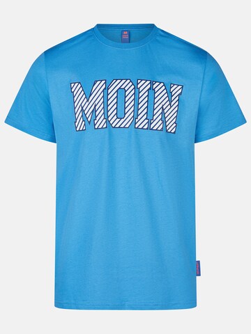 salzhaut T-Shirt 'Diek - Moin' in Blau: Vorderseite