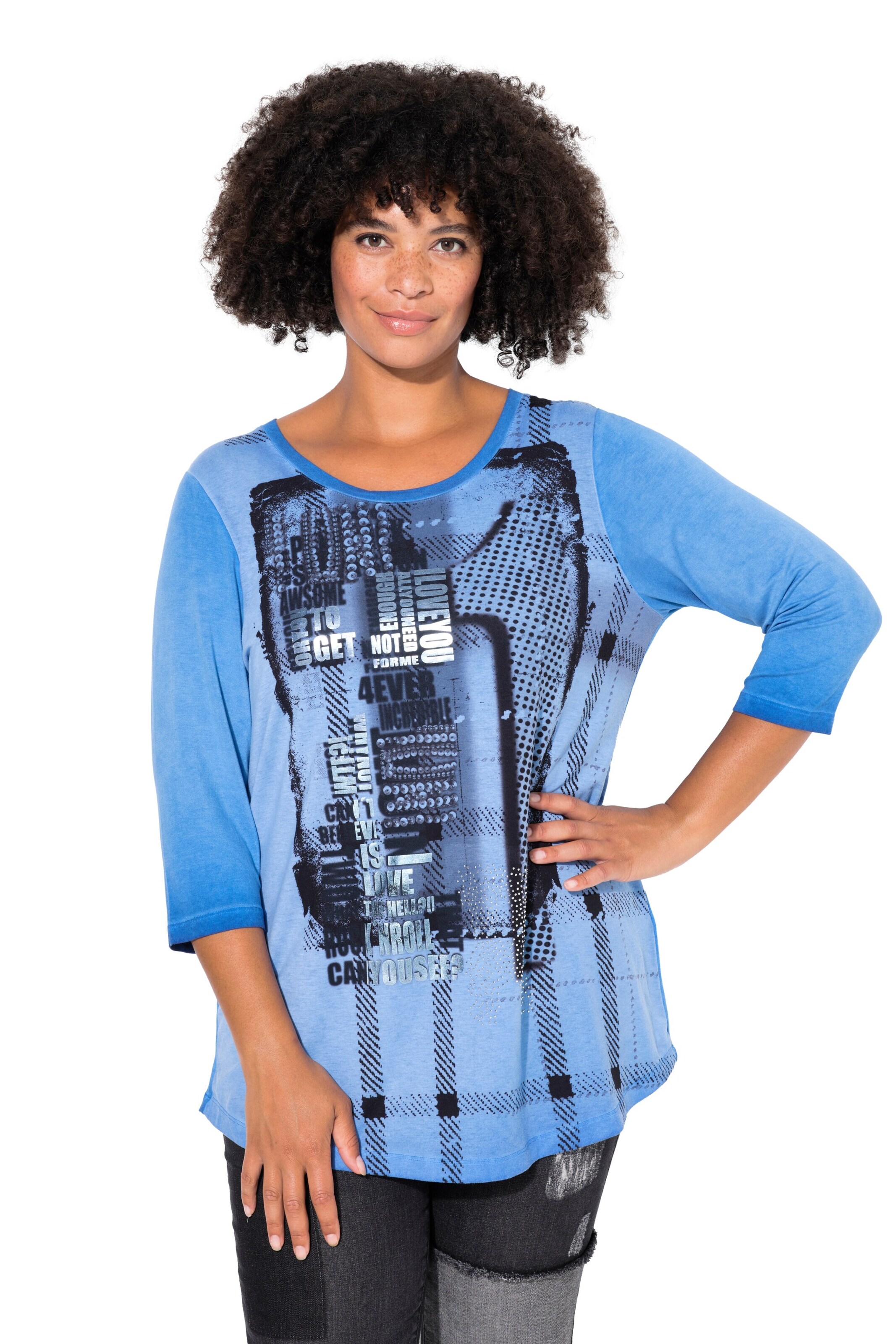 Angel of Style Shirt in Blue: front
