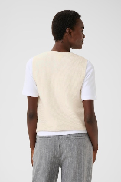 Part Two Knitted Vest in Cream, Item view