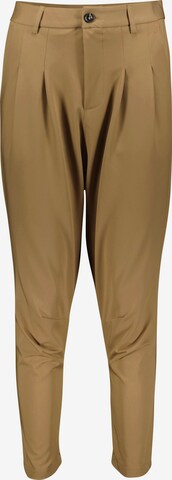 IMPERIAL Pleat-Front Pants in Brown: front