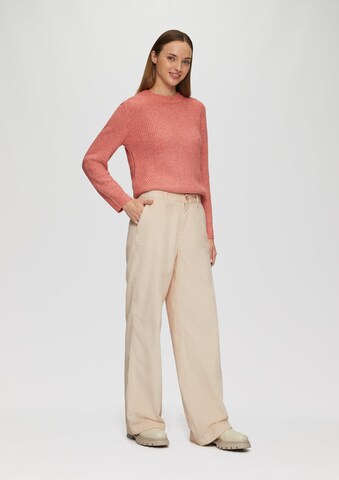 s.Oliver Wide leg Trousers in Beige