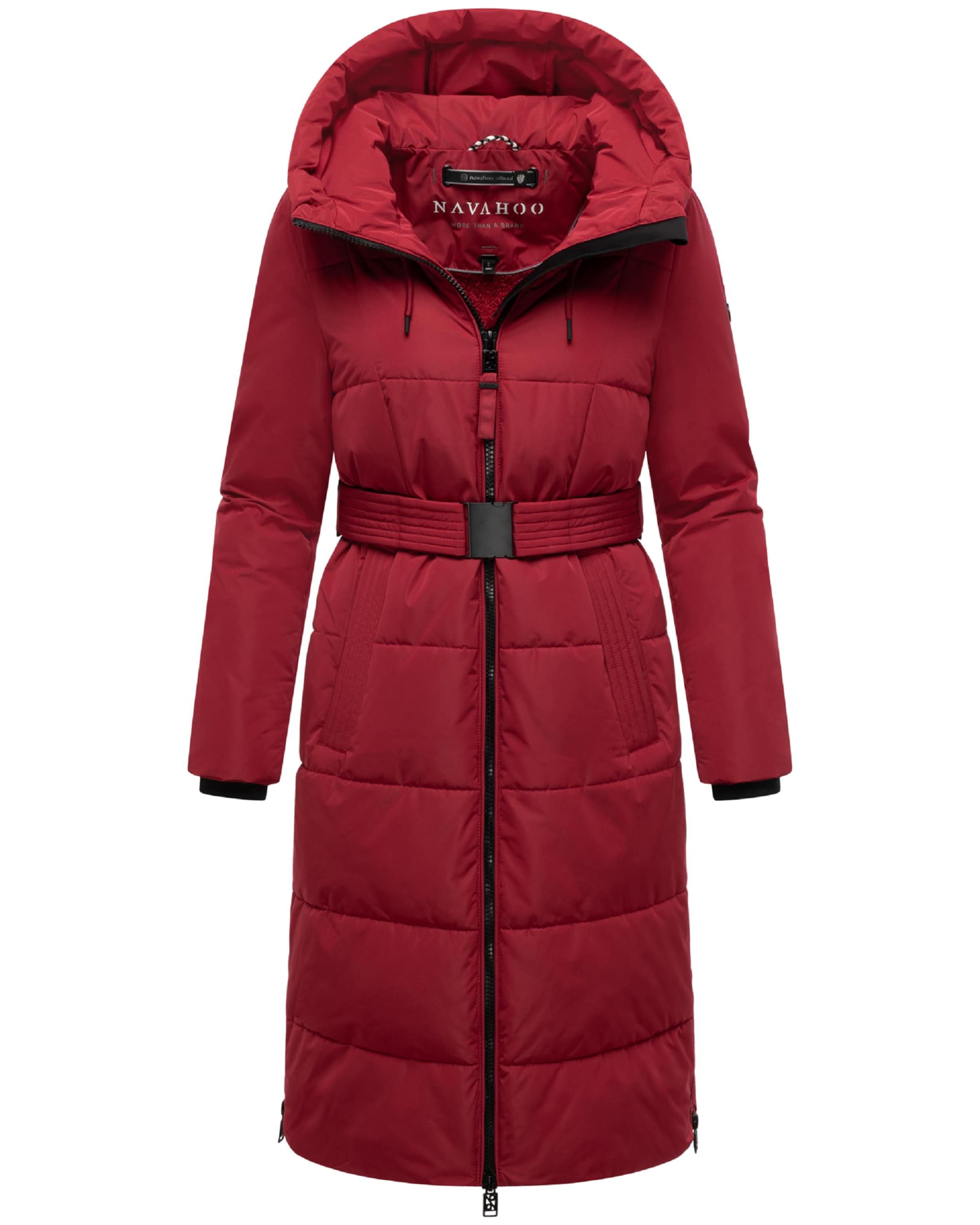 NAVAHOO Płaszcz zimowy 'Herbstnebel 14' w kolorze czerwony