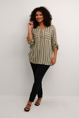 Camicia da donna 'Baba' di KAFFE CURVE in verde