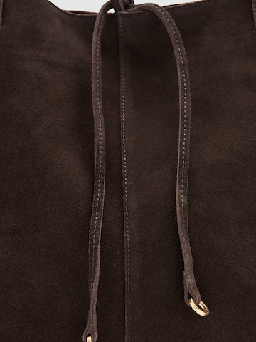 MANGO Shoppingväska 'MANDRI' i brun