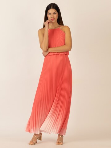 APART langes Plisseekleid in Mischfarben