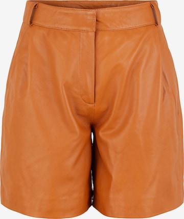 Y.A.S Regular Pants in Brown: front