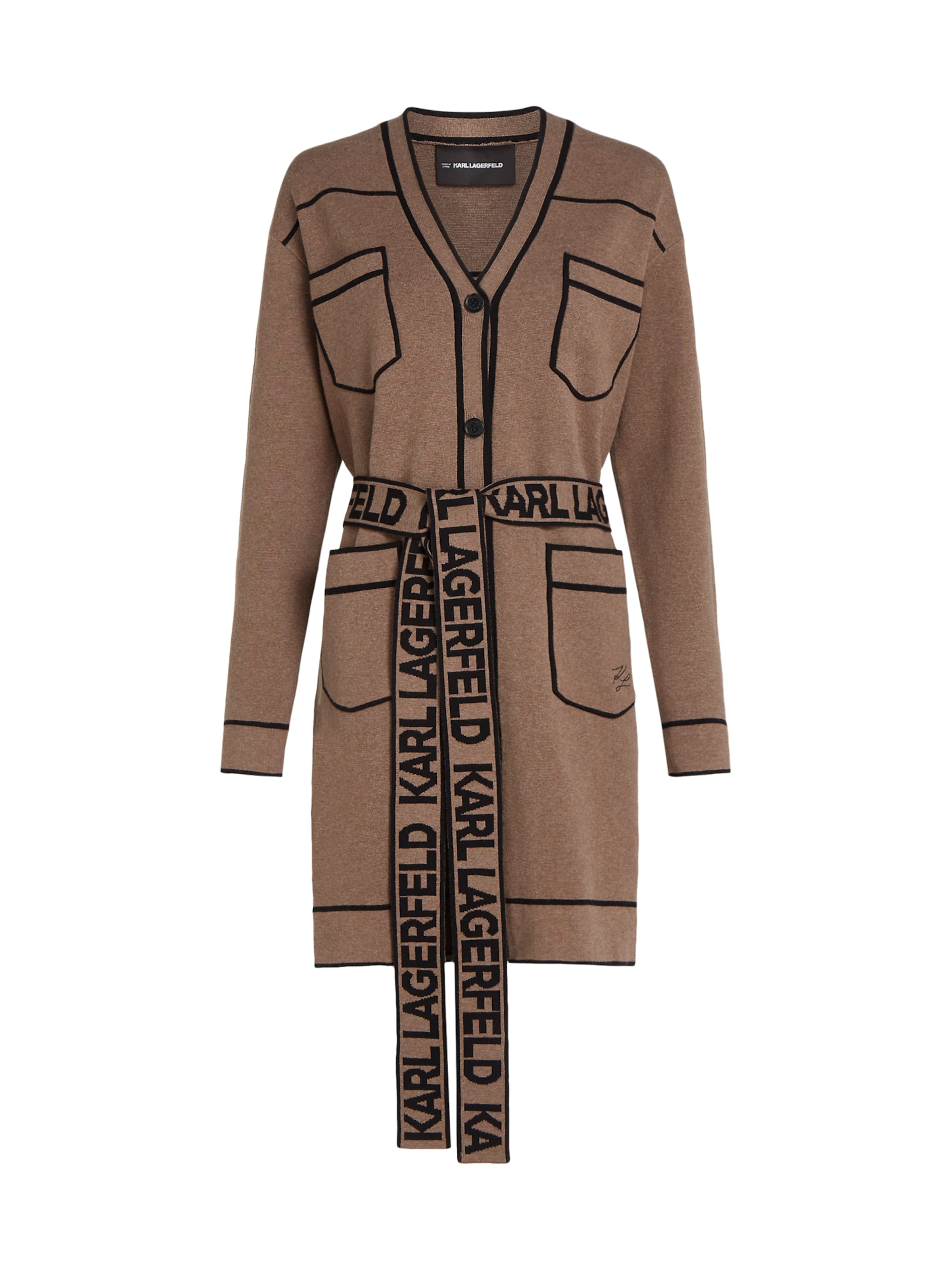 Karl Lagerfeld Kampsun, värv beež: eest vaates