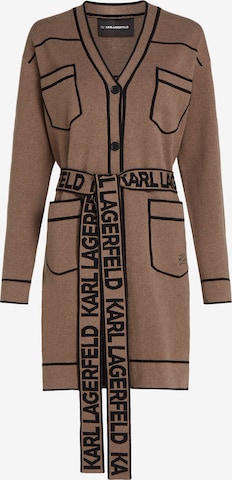 Cardigan Karl Lagerfeld en beige : devant