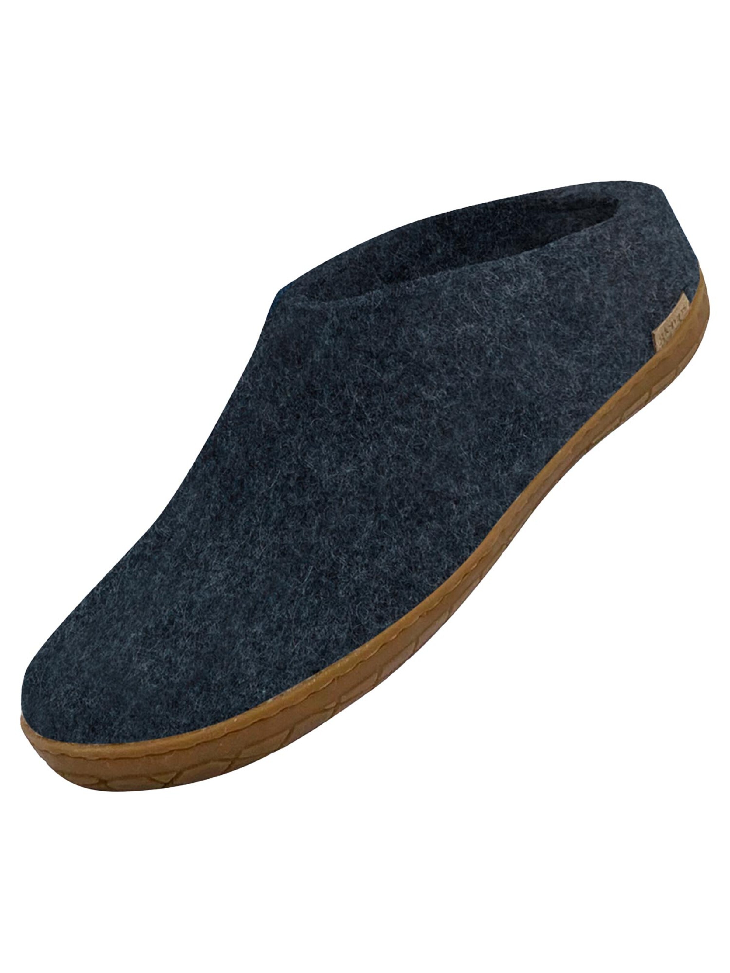 Glerups Slipper 'Kautschuksohle' in Blue