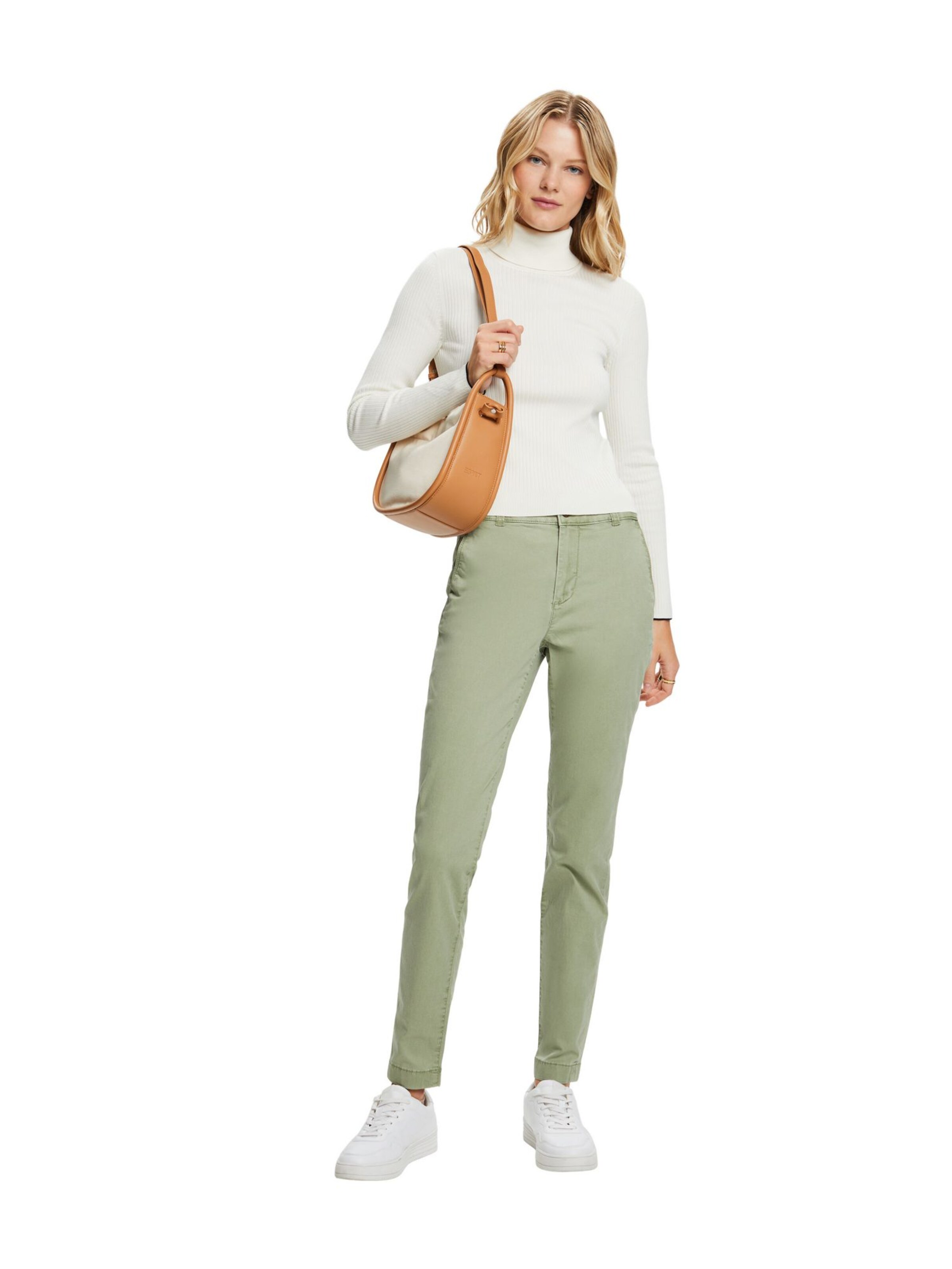 ESPRIT Обычный Штаны в Зеленый