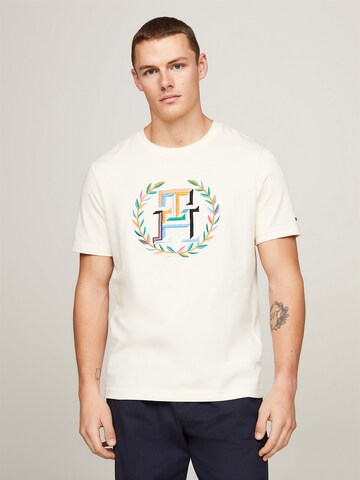 T-Shirt 'Laurel' TOMMY HILFIGER en beige : devant