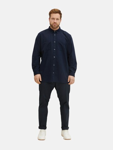 TOM TAILOR Men + Regular fit Overhemd in Blauw