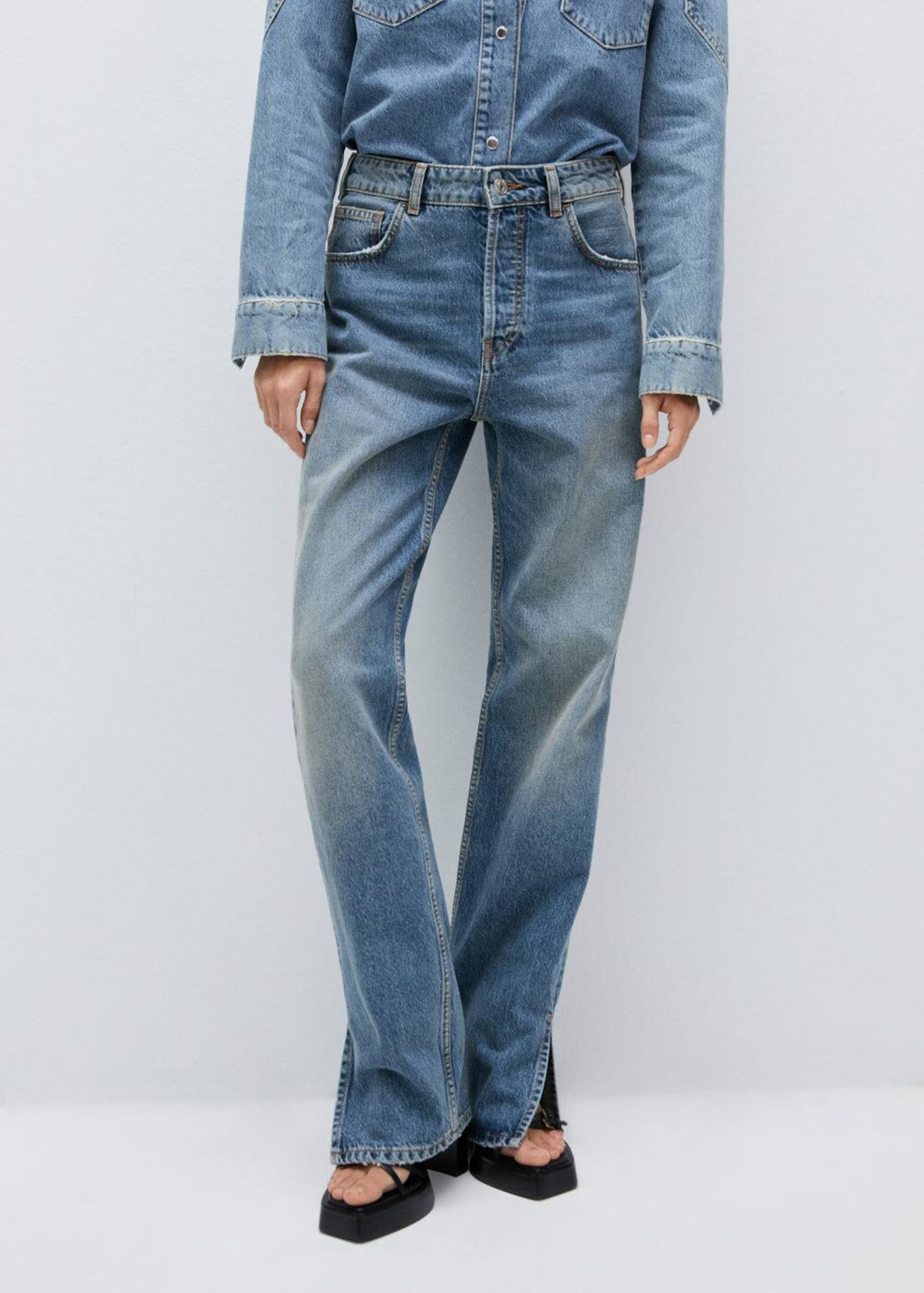 Mango straight leg jeans outlet