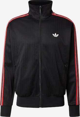 ADIDAS ORIGINALS Sweatvest 'Firebird' in Zwart: voorkant