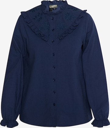 DreiMaster Vintage Blouse in Blauw: voorkant