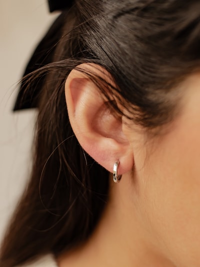 Hey Happiness Ohrringe 'Mini Band' in silber, Produktansicht