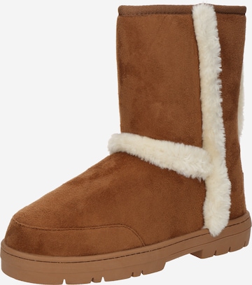 POSH by Poelman - Botas 'Ella Gerry' en beige: frente