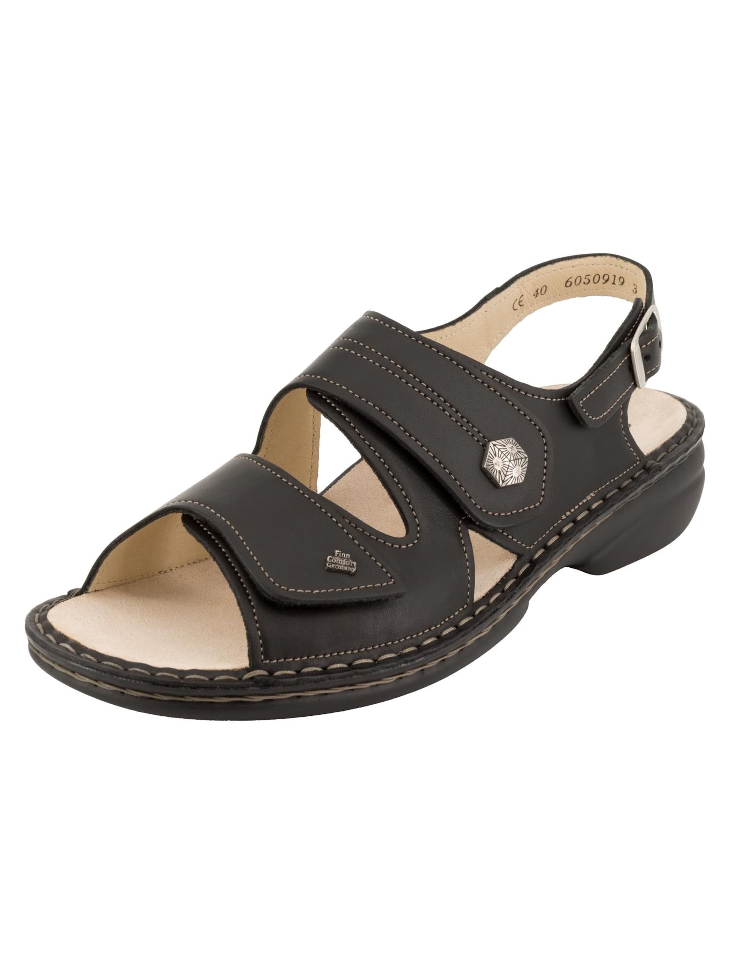 Finn Comfort Sandals 'Milos' in Black: front