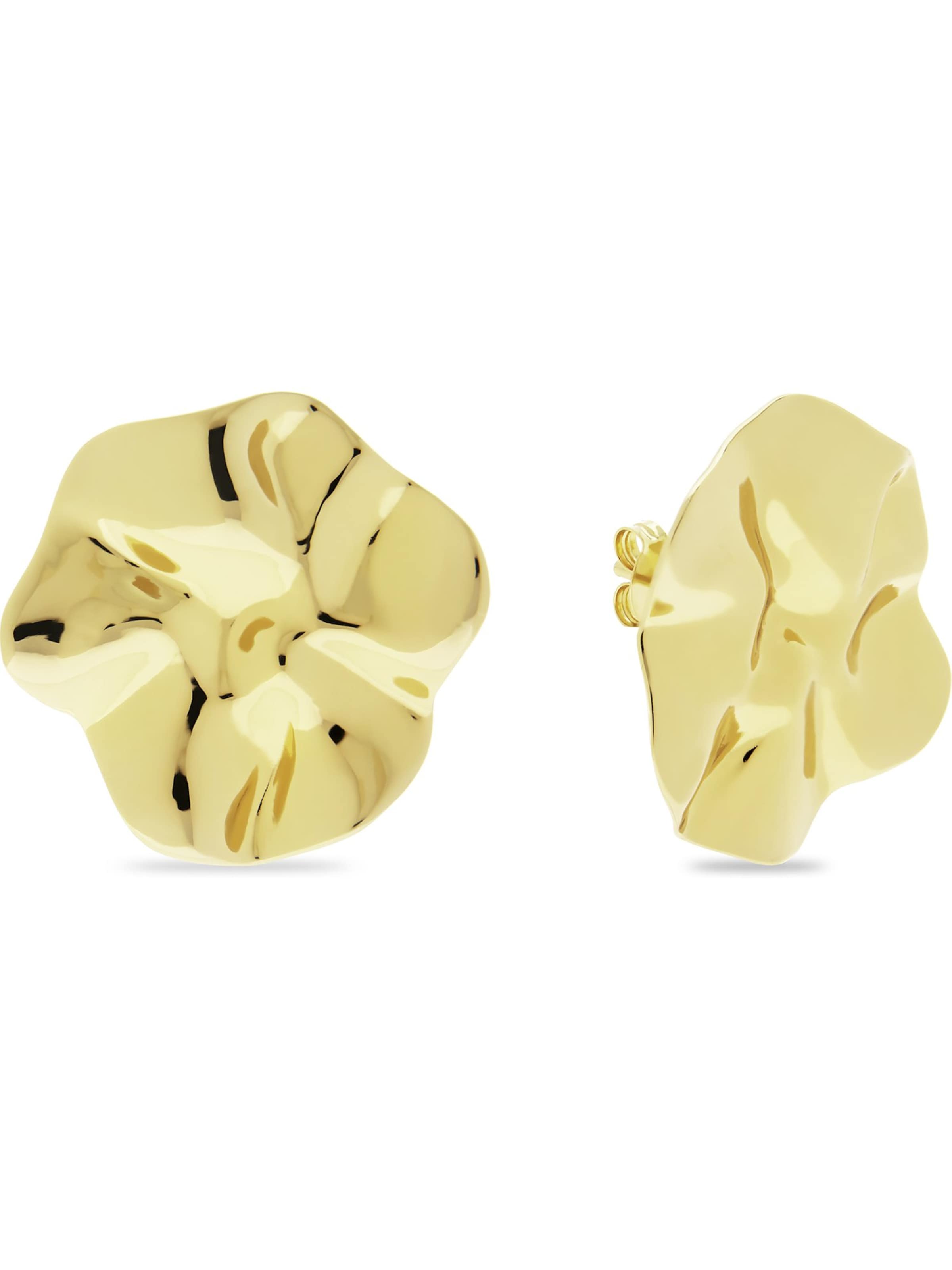 CHRIST Earrings in Gold: front