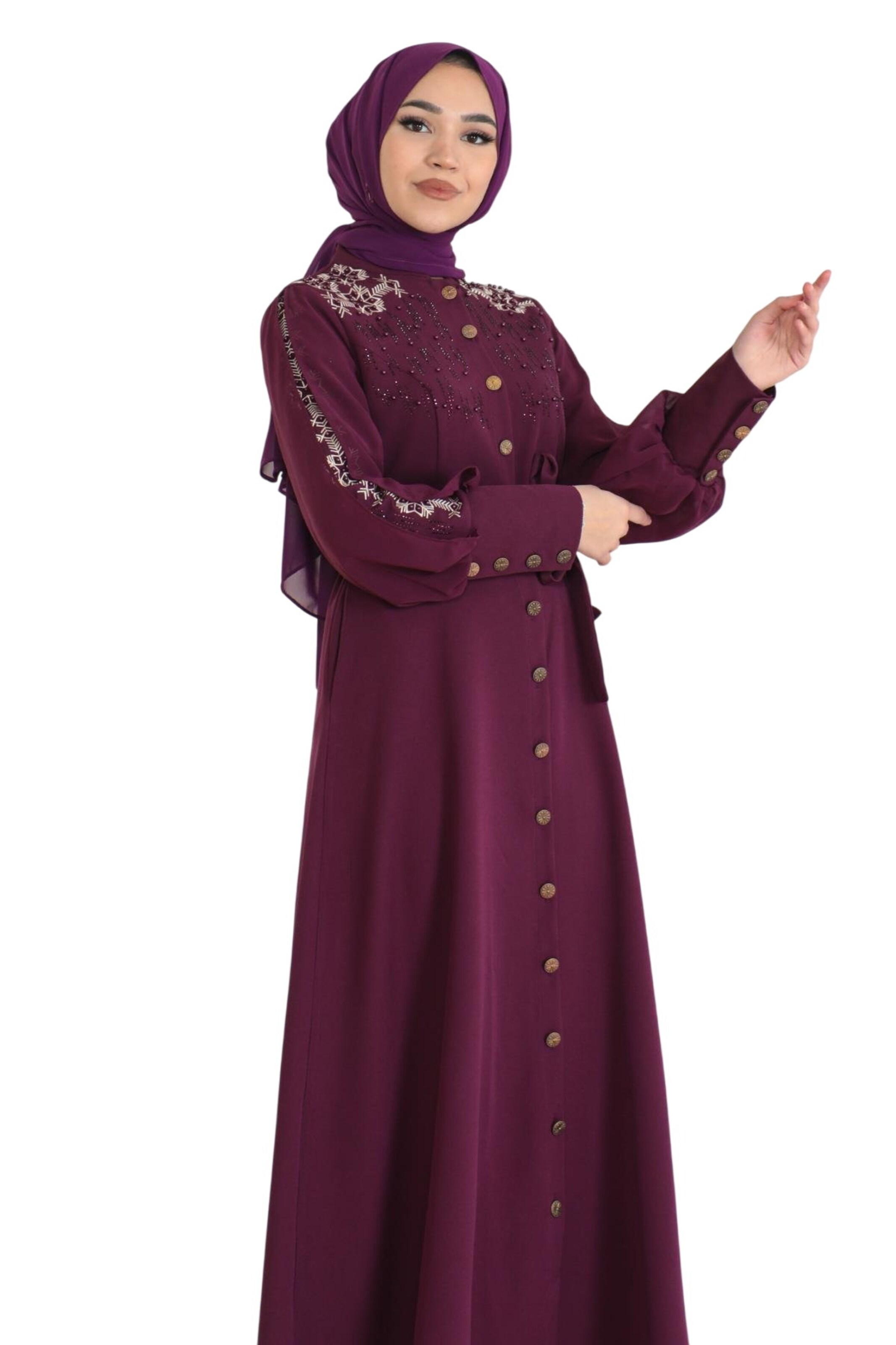 MODAMIHRAM Blousejurk in Lila