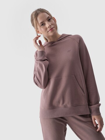 4F Urheilullinen collegepaita värissä beige: etupuoli