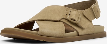 CAMPER - Sandália 'Lluc Sandal' em castanho: frente