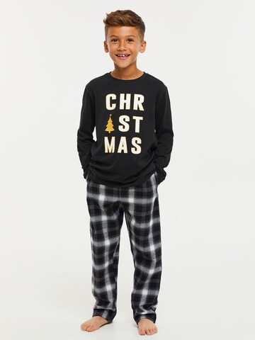 Threadboys Pajamas 'Harold' in Black: front