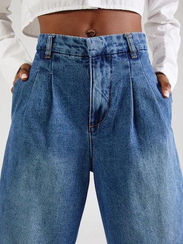 Warehouse Zvonové kalhoty Džíny – modrá