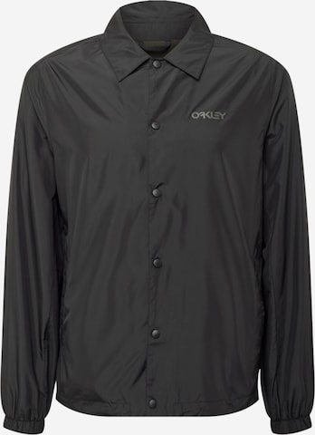 OAKLEY Athletic Jacket in Black: front