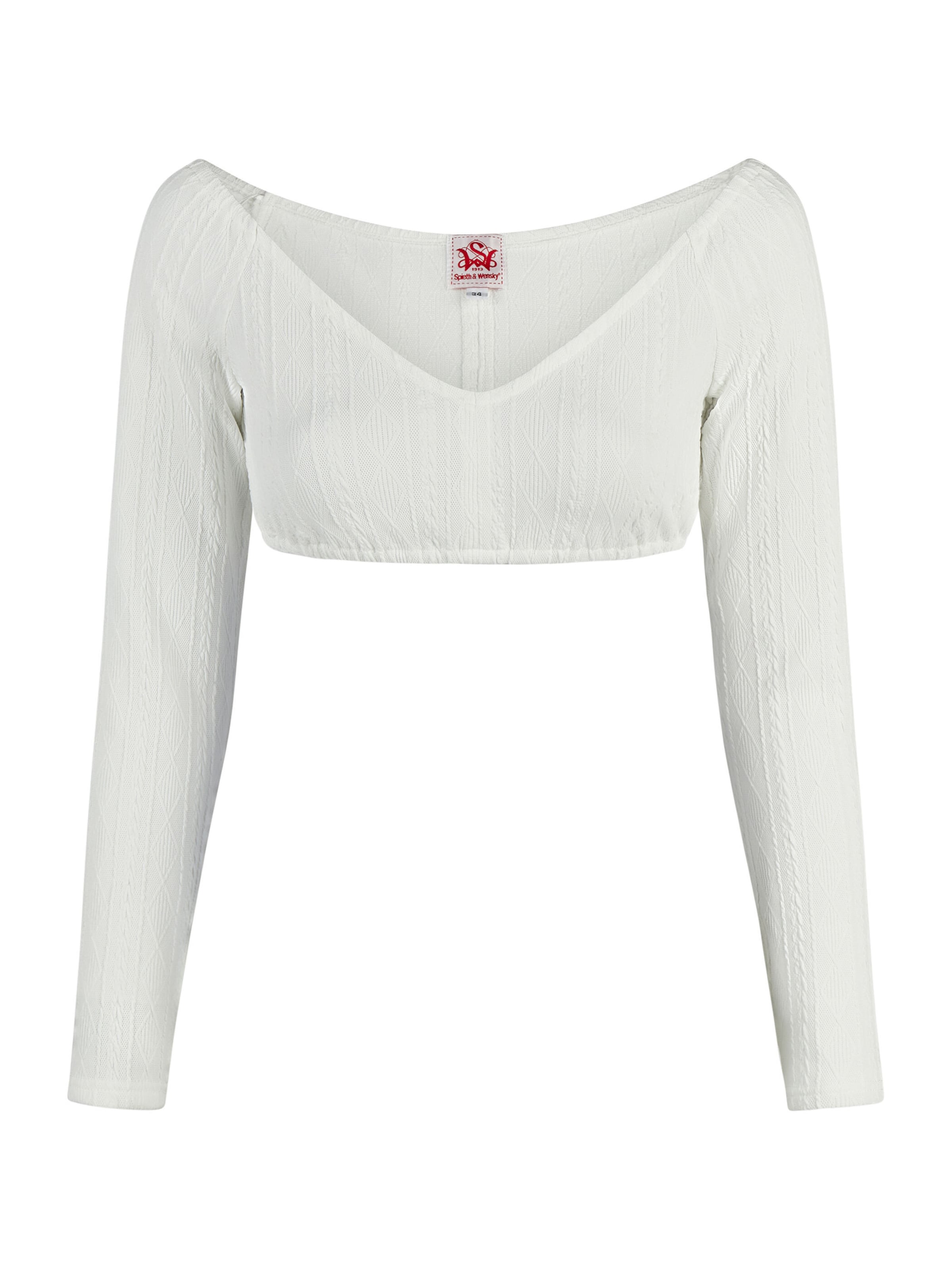 SPIETH & WENSKY Traditional blouse 'Geras' in White: front