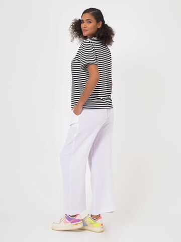 FRESHLIONS Loose fit Trousers 'Mila' in White