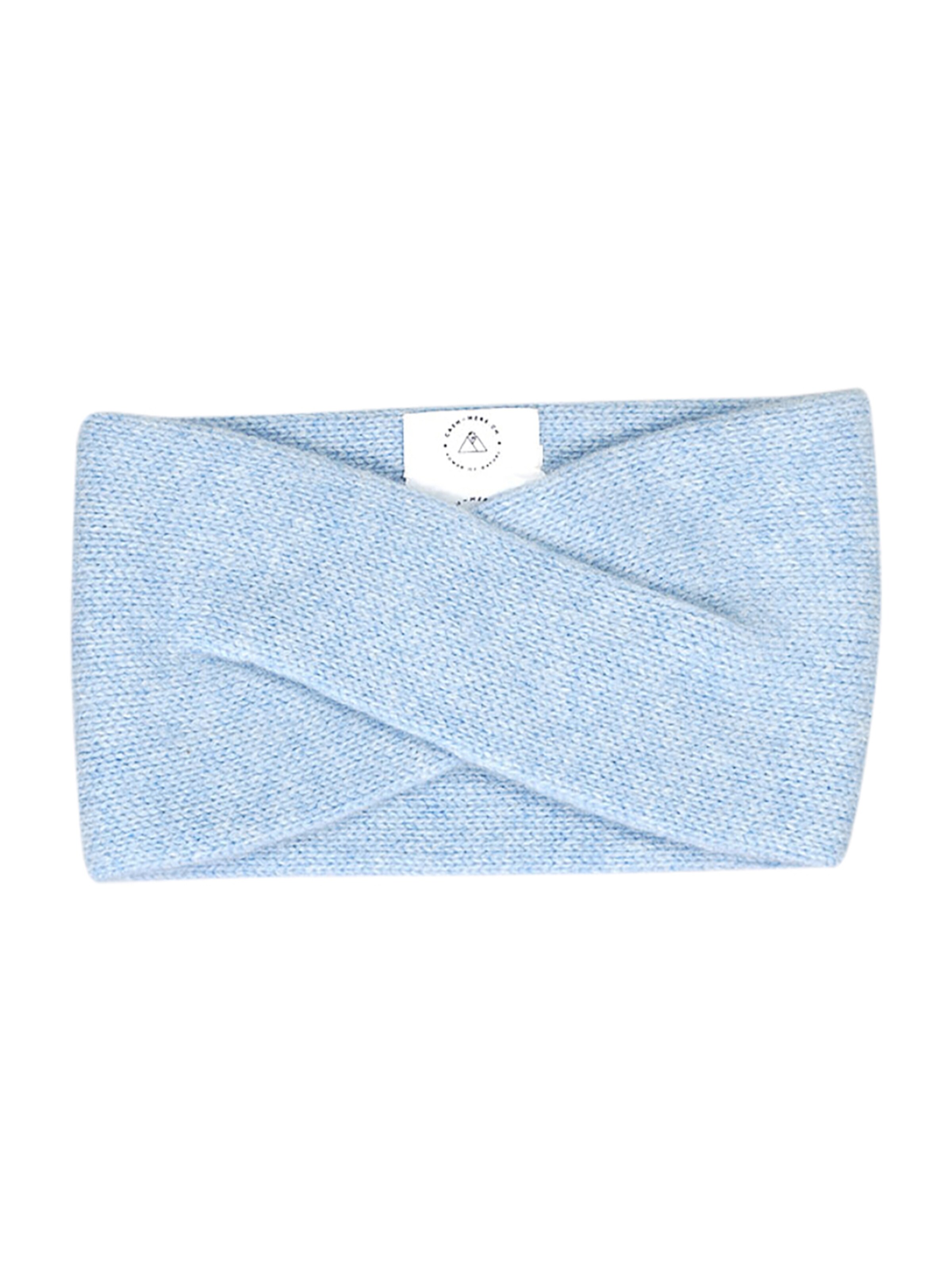 Fascia per la testa di CASH-MERE.CH in blu: frontale