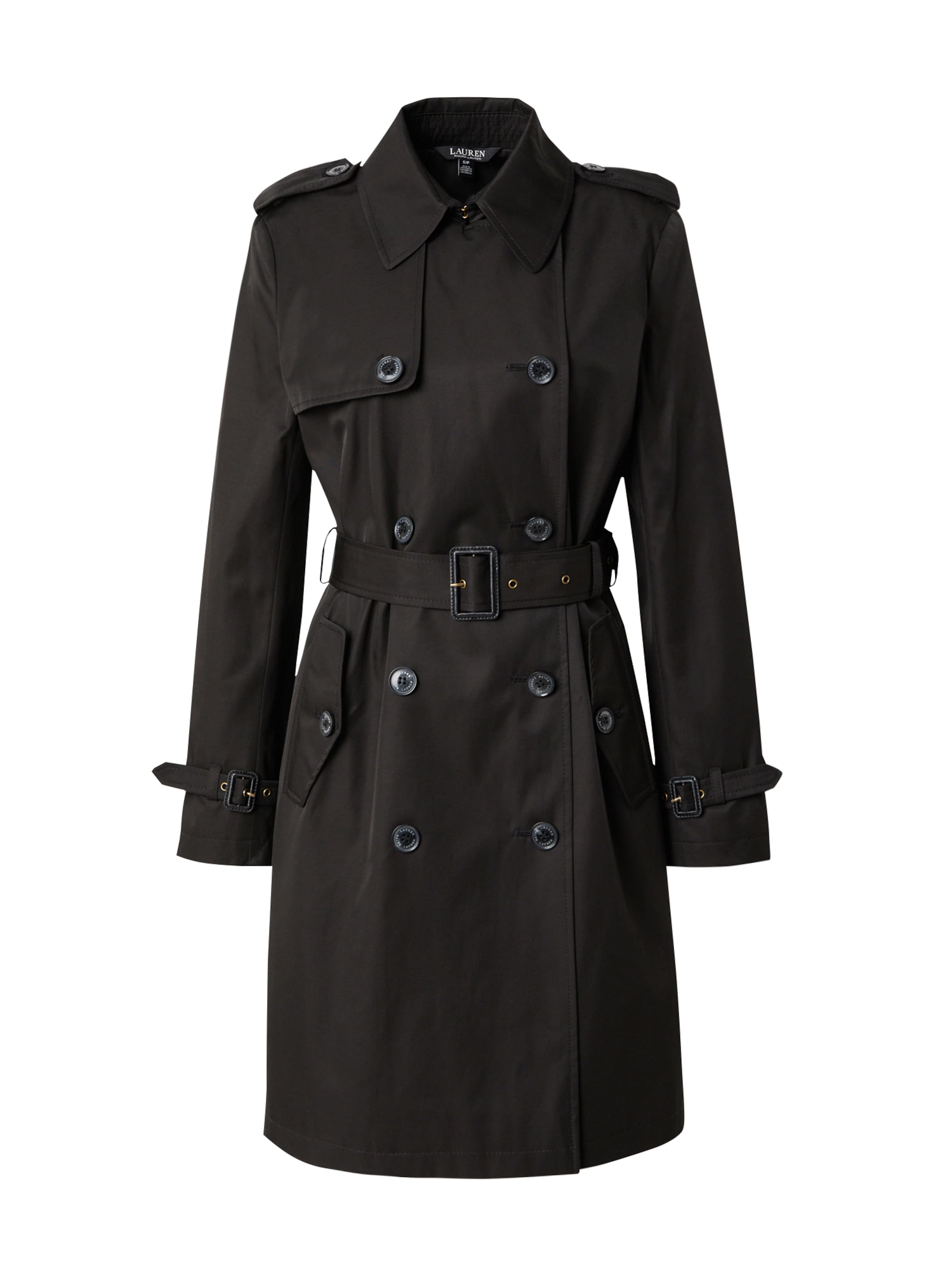 Manteau mi-saison Lauren Ralph Lauren en noir : devant