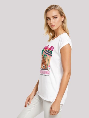 T-shirt 'Beverly Hills California Glamour Summer' F4NT4STIC en blanc