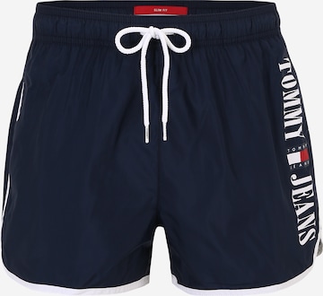 Tommy Jeans - Bermudas en azul: frente