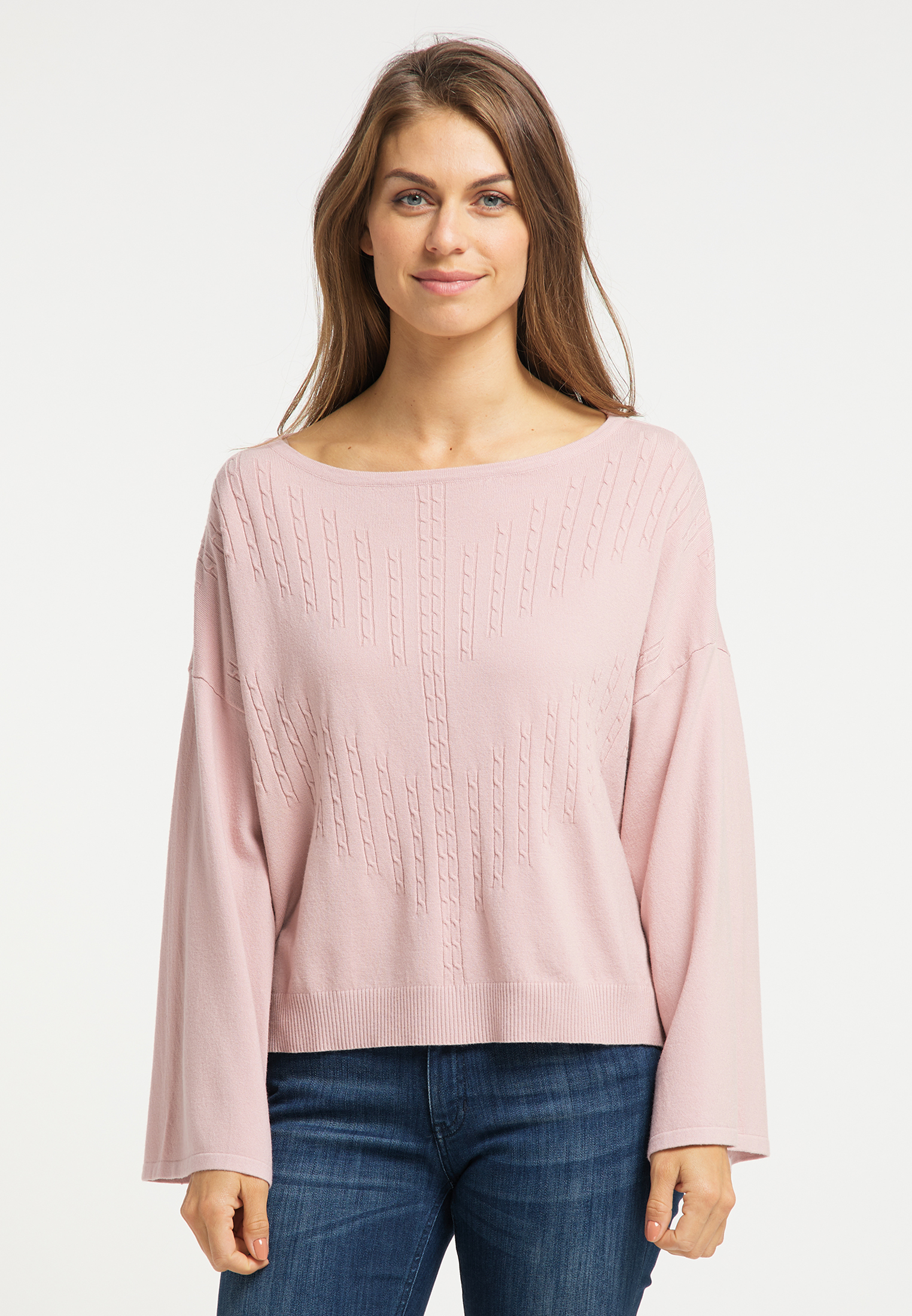 Swetry & dzianina Kobiety Usha Sweter w kolorze Różowy Pudrowym 