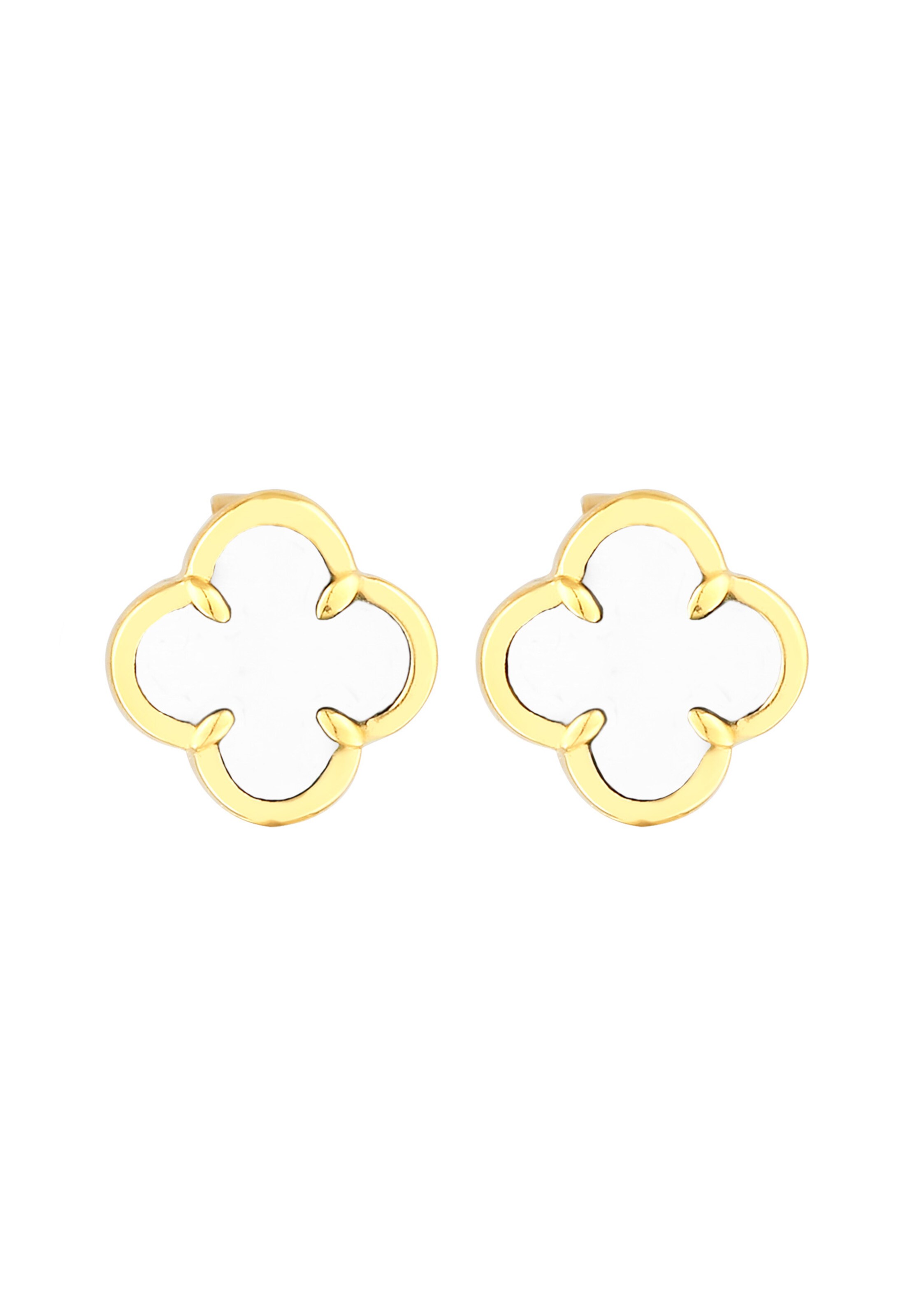 ELLI Oorbellen 'Kleeblatt' in Goud