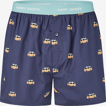 Boxers ' Sommer Style ' Happy Shorts en bleu : devant