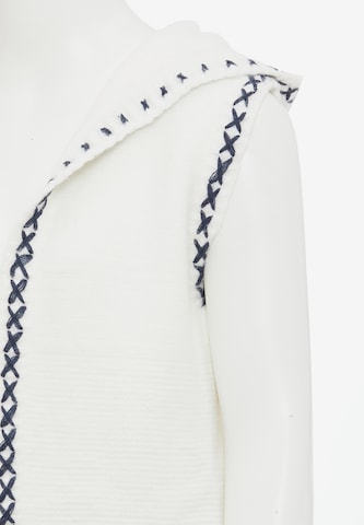 ebeeza Knitted Vest in White