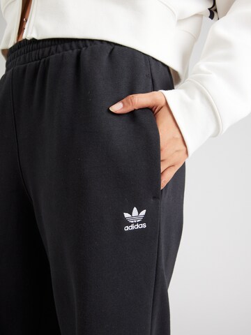 ADIDAS ORIGINALS Loose fit Pants 'Ess' in Black